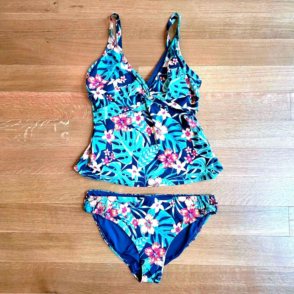 SUNSETS SWIM  2-Pc Forever Tankini T5 40E 38F 36G + Camila Bikini Bottom  16